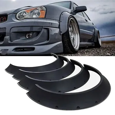 4X For Subaru Impreza WRX STI Matte Fender Flares Flexible 4  Extra Wide Body • $98.94