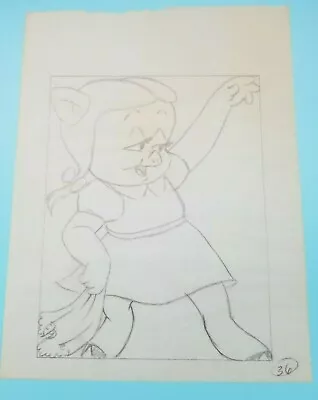 PETUNIA PIG LOONEY TUNES - 1950's COLORING BOOK ILLUSTRATION - ROBERT McKIMSON  • $99.99