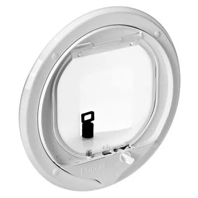 £40.49 • Buy Pet Tek Four Way Locking System Glass Fitting Multi-Magnetic Cat Door