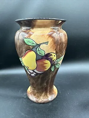 Hand Painted Luscious Vase England Fruit Pear Apple R Grocott HK Tunstall  • $14.99