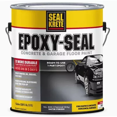 Seal-Krete Epoxy-Seal Concrete And Garage Metallic Charcoal Gray Gal • $64.41
