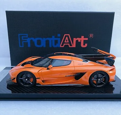 1:18 Frontiart Koenigsegg Jesko Orange Limited Edition With Case (F072-158) • $575