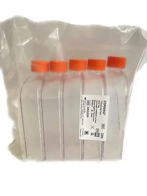 (4/Pk) CORNING CellBIND® 175cm² U-Shaped Angled Neck Cell Culture Flask Vent Cap • $19.99