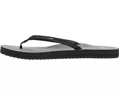 Sanuk Yoga Joy Sparkle Black Sparkle Women's Sandals 1110729 • $26