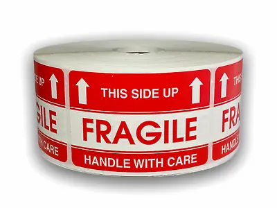 $7.99 • Buy Fragile This Side Up Shipping Stack Stickers | 2 X3  | 300 Labels | Made In USA