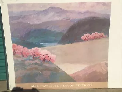 Max Hayslette Large Landscape Floral Print 36”x32” NEVER FRAMED New Condition • $99