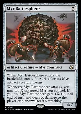 MTG Myr Battlesphere (366/542) March Of The Machine Commander NM • $0.99