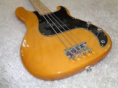 2010 Squier By Fender Vintage Modified Precision Bass RARE Maple Amber Natural • $599.99