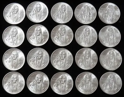 20 Coin Roll 1978 Silver Mexico Mint State 100 Peso Jose Marelos Y Pavon Coins  • $655