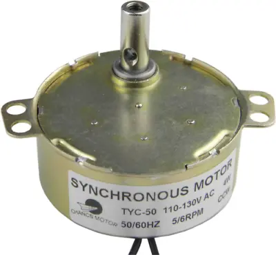 Small AC Synchronous Gear Motor TYC-50 110V 5/6RPM CCW 5-6RPM  • $19.95