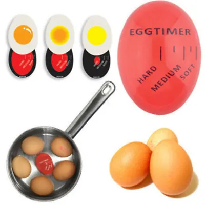 Reusable Eco-Friend Color Changing Egg Timer Display Soft Hard Boiled Egg Timer • $7.36