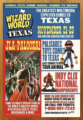 2003 Wizard World Texas Print Ad/Poster Hellboy JLA Muppets Animal Alex Ross Art • $14.99