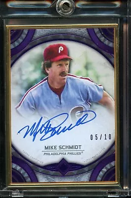 BBT - 2022 - Topps Transcendent - Mike Schmidt - Purple - Auto - #TCA-MS 5/10 • $152.10