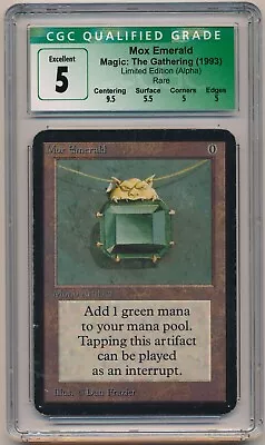 Alpha Mox Emerald  Inked  MTG - Not Lord Of The Rings • $6285
