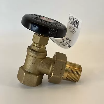 3/4 Inch Hot Water Angle Valve With Nut And Coupling Shut Off Radiator Boiler • $17.95