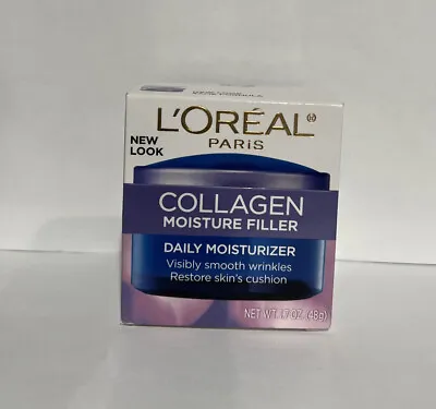 $12.50 • Buy NEW L'Oreal Collagen Moisture Filler Daily Moisturizer 1.7 Oz