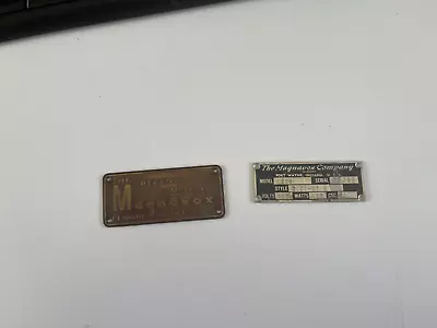 Metal Nameplate Tags For Magnavox Model 155B Console Radio/Phonograph • $15