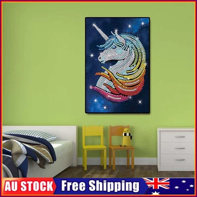 $11.99 • Buy Unicorn 5D DIY Diamond Painting Partial Round Crystal Drill Wall Decor (KA496)