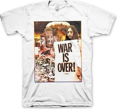 The Beatles John Lennon War Is Over T-Shirt White • £27.02