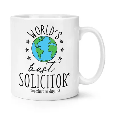 World's Best Solicitor 10oz Mug Cup Funny Joke Favourite Lawyer Law • £10.49