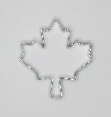 3  Maple Leaf Cookie Cutter Tin Steel Fall Autumn Tree Foliage Canada Canadian • $2.75