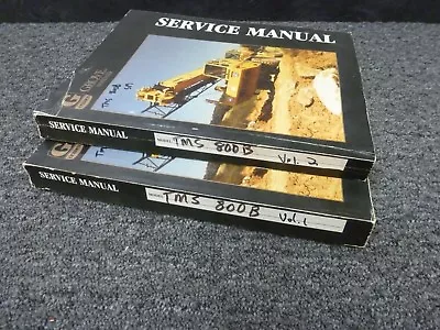 Grove TMS 800B 80-Ton Truck Crane Shop Service Repair Manual 2 Volume Set • $105.20