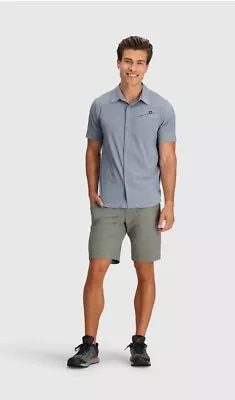 Men's Astroman Short Sleeve Sun Shirt- SLATE • $74.99