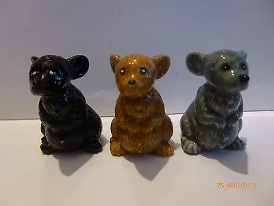 Wade Whimsie Fair Mice X 3 Cheap Black Brown Grey • £9.99