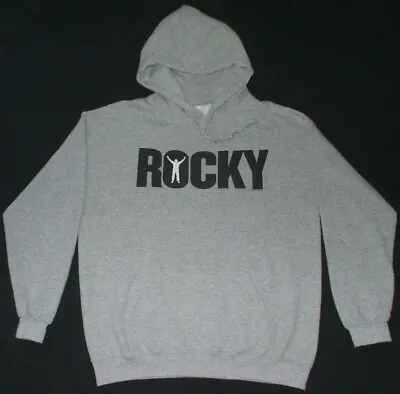 $25 • Buy Rocky Gray Hoodie Size M Pullover Boxing Movie