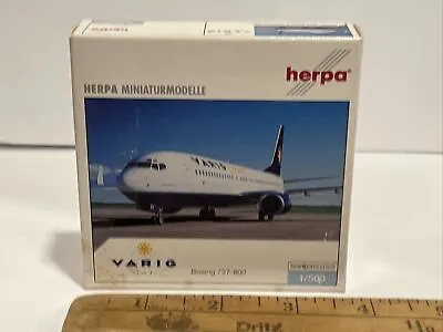 1:500 Herpa Varig Brasil Airlines Boeing 737 800 Jet Toy Scale Model Brazil • $60