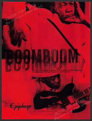 Epiphone The John Lee Hooker Sheraton II Guitar 2000s Print Advertisement 2004 • $11.99