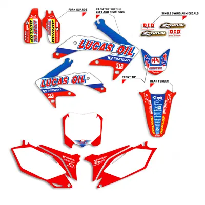 2002 2003 2004 Honda Crf 450 R Graphics 450r Kit Crf450r Lucas Oil Decal Decals • $104.99