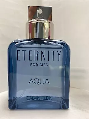 CK CALVIN KLEIN ETERNITY AQUA FOR MEN 100ML EDT SPRAY Full Bottle Unboxed • £19