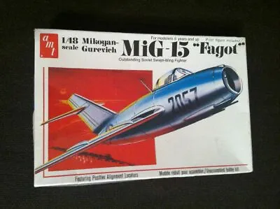 AMT 1/48 T644 Mikoyan Gurevich Mig-15 Jet Fighter Vintage Sealed Model 1980 • $57