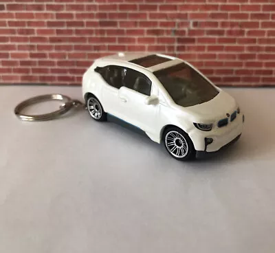 KEYCHAIN For BMW I3 EV ELECTRIC CAR WHITE AUTO KEYS RINGS FOB LANYARD KEYCHAINS • $28.95