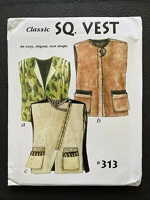 1996 VTG Classic Sq. Vest Diane Ericson Of Design & Sew #313 Sizes 4-22 UNCUT • $12