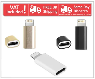 £2.35 • Buy USB Type C 3.1 Female To 8 Pin Male Adapter Converter For IPhone IPad IPod