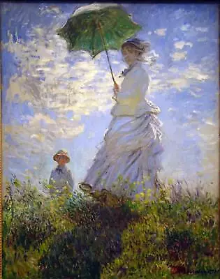 Monet Umbrella 30x40IN Rolled Canvas Home Decor Print • $102.64