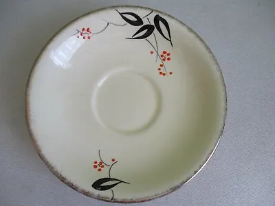 Crown Devon Fieldings Vintage Saucer 1017 Floral Hand Painted  Craizing • $12