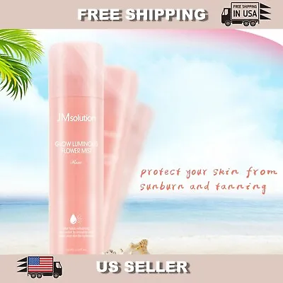 JM SOLUTION Glow Luminous Rose Flower Sun Spray SPR 50+ PA++++ [US SELLER] • $13.90