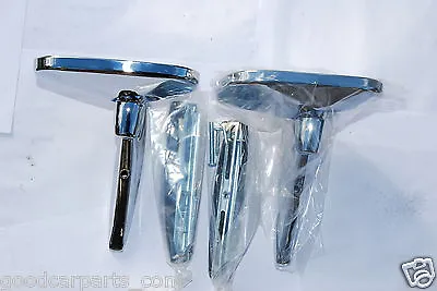 FOR Universal Fender View Mirrors Vintage Classic Car Side Wing Mirrors Square • $68