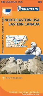 £6.30 • Buy Northeastern USA, Eastern Canada Regional Map 583 (Michelin Regional Maps) By Mi