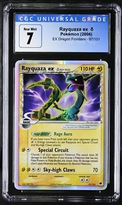 $20.50 • Buy Pokémon TCG Rayquaza Ex  EX Dragon Frontiers 97/101 CGC 7