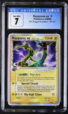$20.50 • Buy Pokémon TCG Rayquaza Ex  EX Dragon Frontiers 97/101 CGC 7