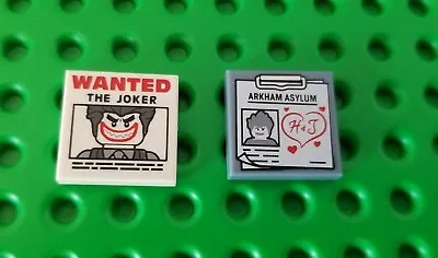 LEGO Joker & Harley Quinn Tile Wanted Poster ARKHAM ASYLUM Minifigure Batman • $13
