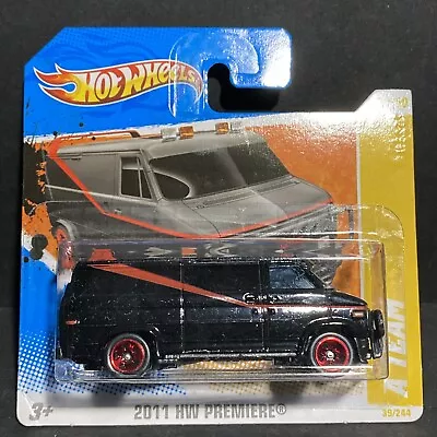 2011 Hot Wheels Premiere - A-TEAM VAN - 1983 GMC Vandura - MINT Short Card • $22.49