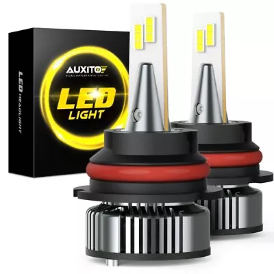 AUXITO 9007 HB5 LED Headlight Bulbs High Low Beam 6500K White Super Bright Y13 • $48.99