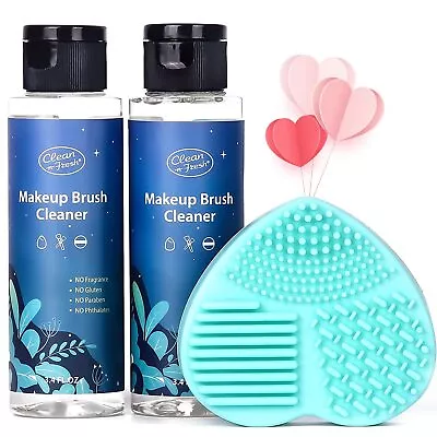 Clean-n-Fresh Makeup Brush Cleaner Set For Brushes Sponge And Puff 6.8 Fl Oz • $14.70