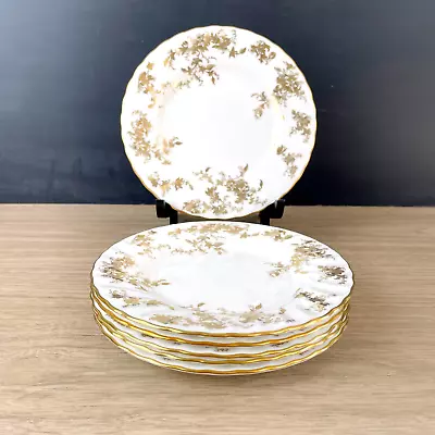 Minton Ancestral Gold Bread Plates - Set Of 6 - 6.25  • $48