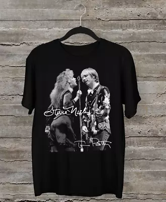 VTG Tom Petty Stevie Nicks Signed T-shirt Black Unisex All Size S-5XL • $19.89